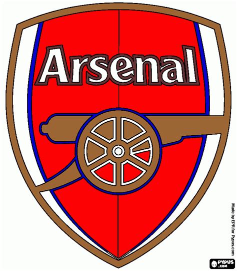 Escudo Arsenal Para Colorear Escudo Arsenal Para Imprimir