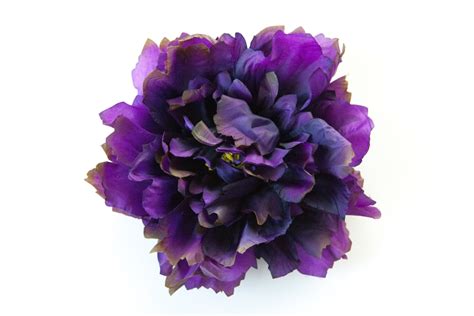 extra large dark purple peony 7 inches artificial silk flower item 0230 from