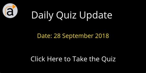 Daily Quiz 28 September 2018 Assamone
