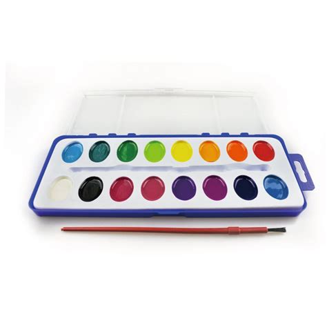 China 12pack Kids Washable Colors Watercolor Paint Set With Paint Brush