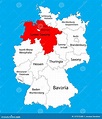Mapa Del Estado De Baja Sajonia, Baja Sajonia, Alemania, Silueta Del ...