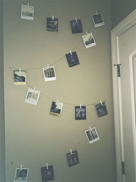 Diy Polaroid Wall Polaroid Wall Photo Display Board Polaroid Diy