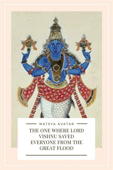 Matsya Avatar Story Of Vishnus First Avatar Shystoryteller