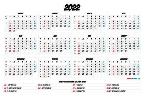 The Calendar 2022 Excel Free Download Get Your Calendar Printable