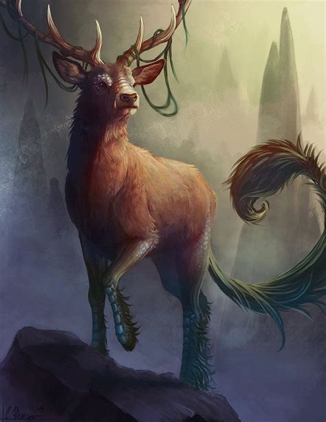 Kirin By Ligers Mane Fantasy Creatures Art Mythical Creatures Art