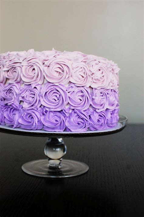 Purple Rose Cake Would Be Cute With White Pearls In The Middle Of Each Rose Wedding Cake