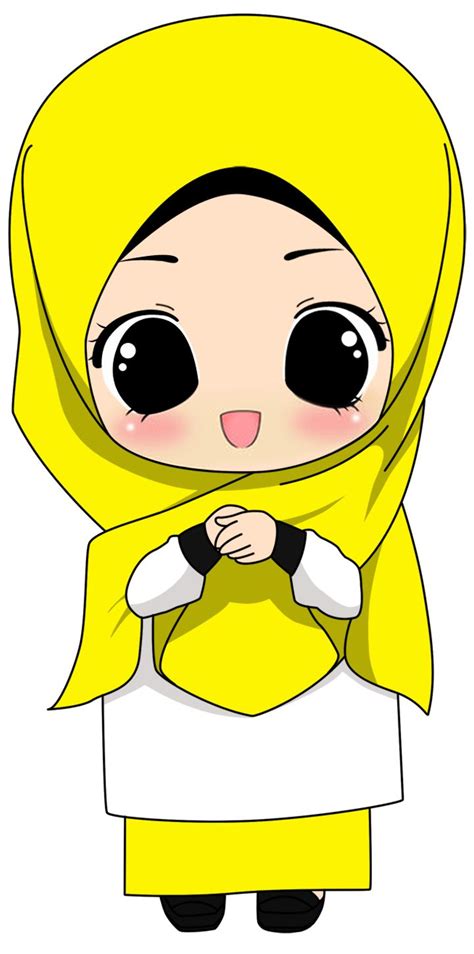 T Com Fizgraphic Do Islamic Cartoon Doodles Hijab Cartoon