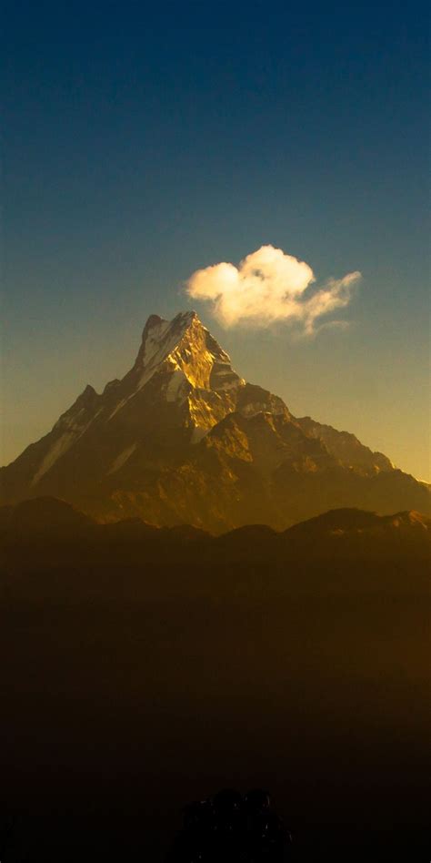 Himalayas Sunset Mountains Range Clouds 1080x2160 Wallpaper In 2023
