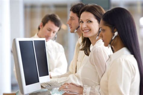 Call Center Woman Stock Image Image Of Cooperation Ethnicity 2822997