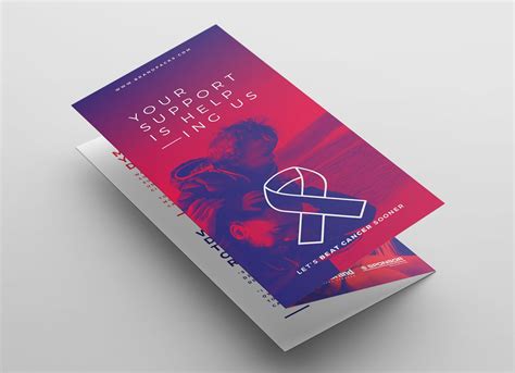 Cancer Charity Tri Fold Brochure Template Psd Ai And Vector Brandpacks