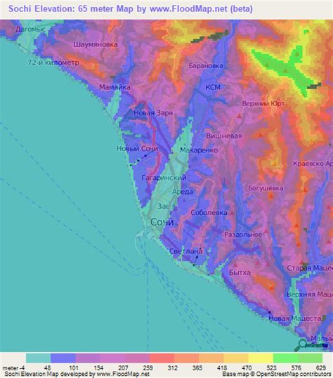 Elevation Of Sochirussia Elevation Map Topography Contour