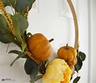 Easy DIY Fall Hoop Wreath - A Heart Filled Home | DIY Home Decorating ...