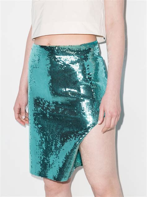 loewe sequinned mini skirt browns