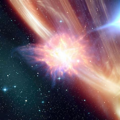 Premium Photo Supernova Massive Star Explosion Space Background 3d