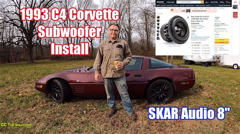 1993 C4 Corvette Skar Audio 8 Subwoofer And Amp Install Youtube