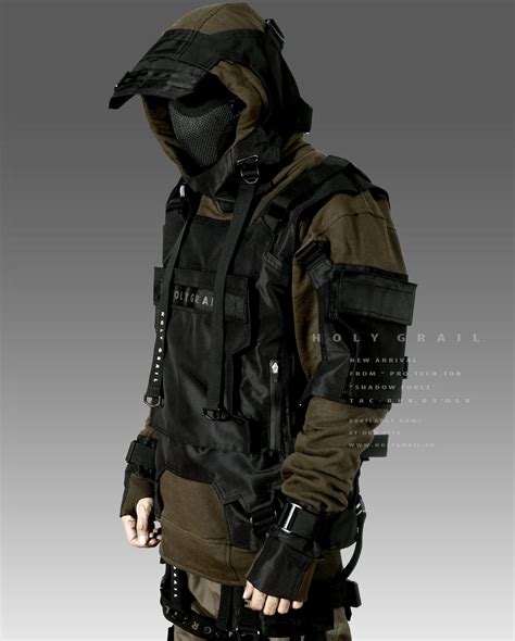 Hoodie Holygrail Official Military Outfit Cyberpunk Clothes Tech