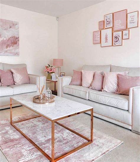 Grey And Pink Colour Scheme Living Room