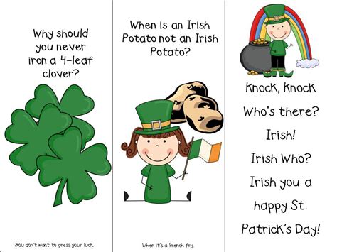 Patrick's day his cat was playing with a little doll and he grabbed it away. Classroom Freebies Too: St. Patrick's Day Bookmarks