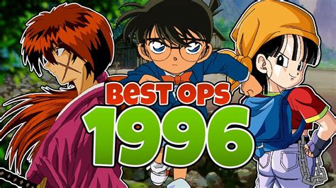 Top 20 Anime Openings Of 1996 Youtube