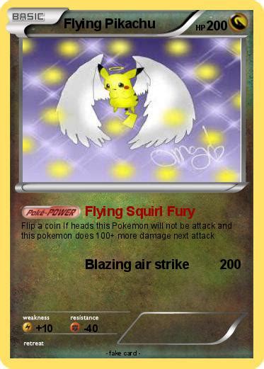 Pokémon Flying Pikachu 65 65 Flying Squirl Fury My Pokemon Card