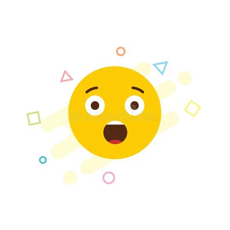 Shocked Emoji Icon Design Vector Stock Vector Illustration Of
