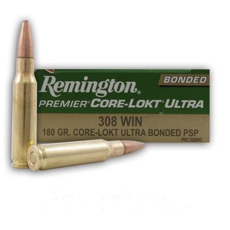 308 180 Gr Psp Remington Core Lokt Ultra Bonded 20 Rounds