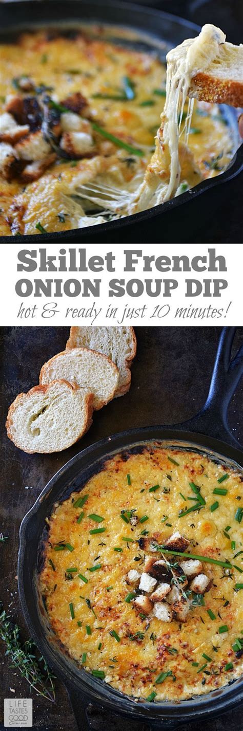 It adds richness as well as a little tang. Skillet French Onion Soup Dip | Appetizer recipes, Classic ...