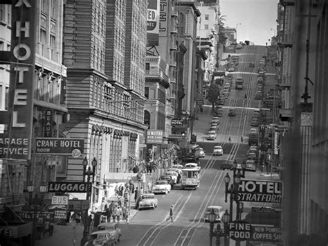 Reprodukcje Obraz View Of Powel Street In San Francisco 1953 Posterspl