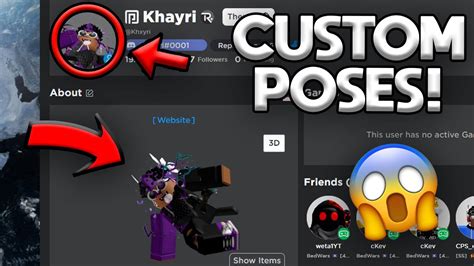 How To Get A Custom Avatar Pose In Roblox Youtube