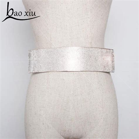 Buy 2018 New Luxury Belts Womens Elastic Wide Belt