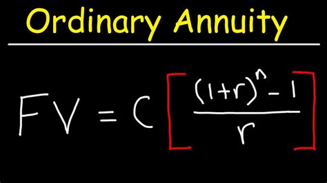 How To Calculate The Future Value Of An Ordinary Annuity Youtube