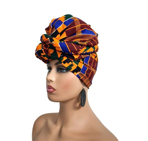 African Head Wrap Black Women African Headdress Kente Head Wraps For