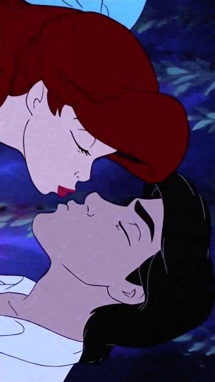 Disney Princess Ariel And Eric Kissing