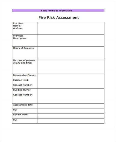 Safety Risk Assessment Template Excel Besttemplatess123