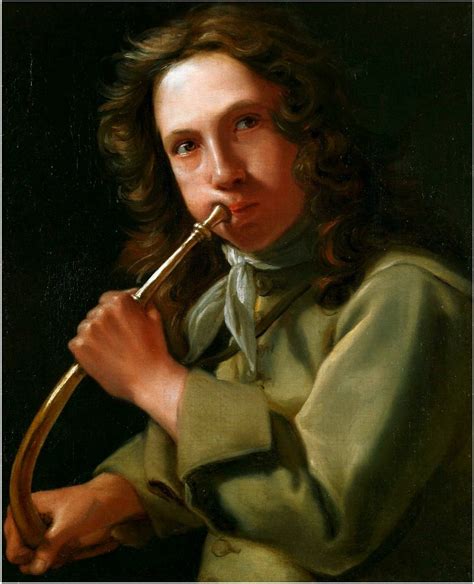 Michiel Sweerts Portrait Of A Young Man Playing A Hunting Horn Free