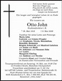 Traueranzeigen von Otto John | trauer.merkur.de