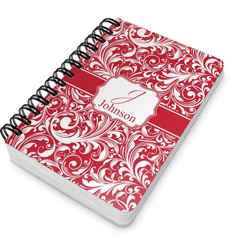 Custom Swirl Spiral Notebook 5x7 W Name And Initial Youcustomizeit