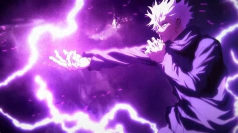 Hollow Purple Gojo Satorou Jujutsu Kaisen Personagens De Anime