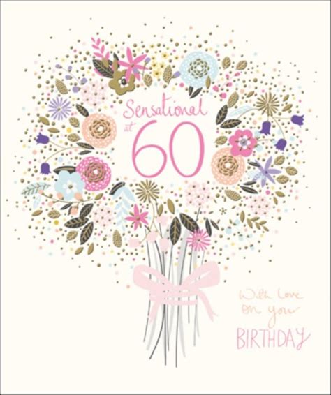 60th Birthday Cards For Him Male 60th Birthday Greeting Card Cards