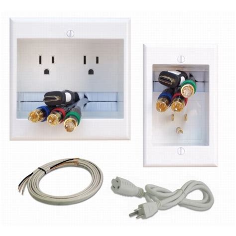Powerbridge One Pro 6 Single Outlet Professional Grade Recessed In Wall