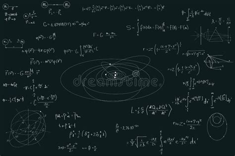 Formule Fisiche Matematica E Fisica Concetti Scientifici Illustrazione
