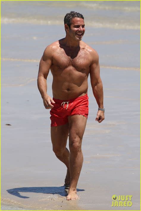 Shirtless Andy Cohen Takes A Splash In Miami Beach Photo