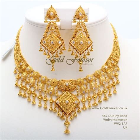 22 Carat Indian Gold Necklace Set 748 Grams Code Ns1076 F34 Gold