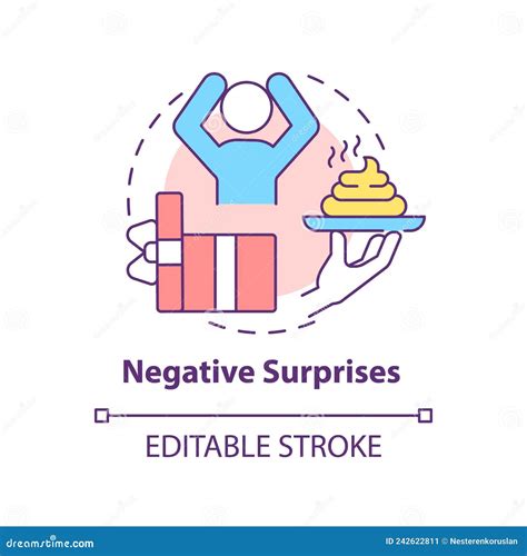 Negative Surprises Concept Icon Stock Vector Illustration Of Abstract