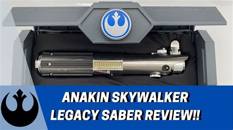 star wars galaxy s edge anakin skywalker legacy lightsaber review youtube