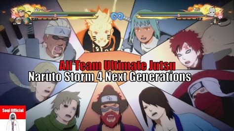 K Fps Naruto Ultimate Ninja Storm Next Generation All Team Ultimate Jutsus YouTube