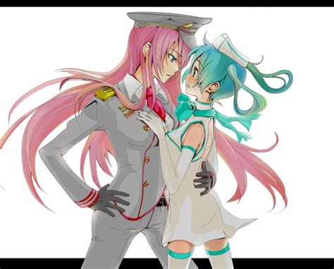 Hatsune Miku And Megurine Luka Vocaloid Drawn By Keepout Danbooru