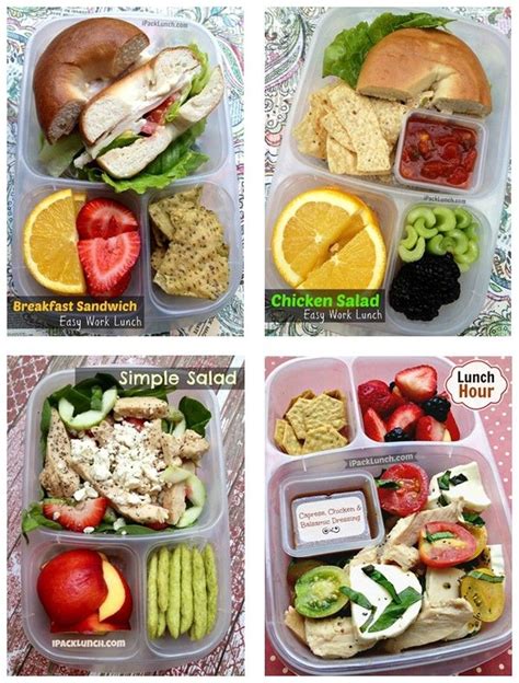 healthy and easy to pack lunch ideas. great for packing ...