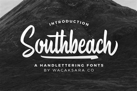 No word describes this font better than style. Southbeach Script Font - Befonts.com