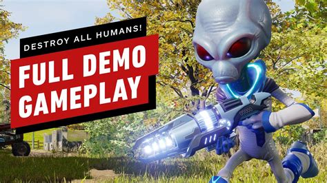 Destroy All Humans Remake Full Demo Gameplay Youtube
